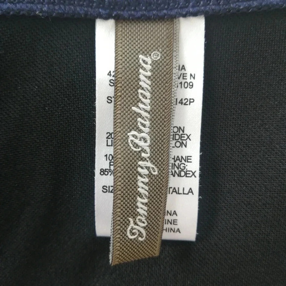 Tommy Bahama Pearl Twist Front Bandeau One Piece Swim Suit Shirred Stomach 8 - Picture 13 of 16